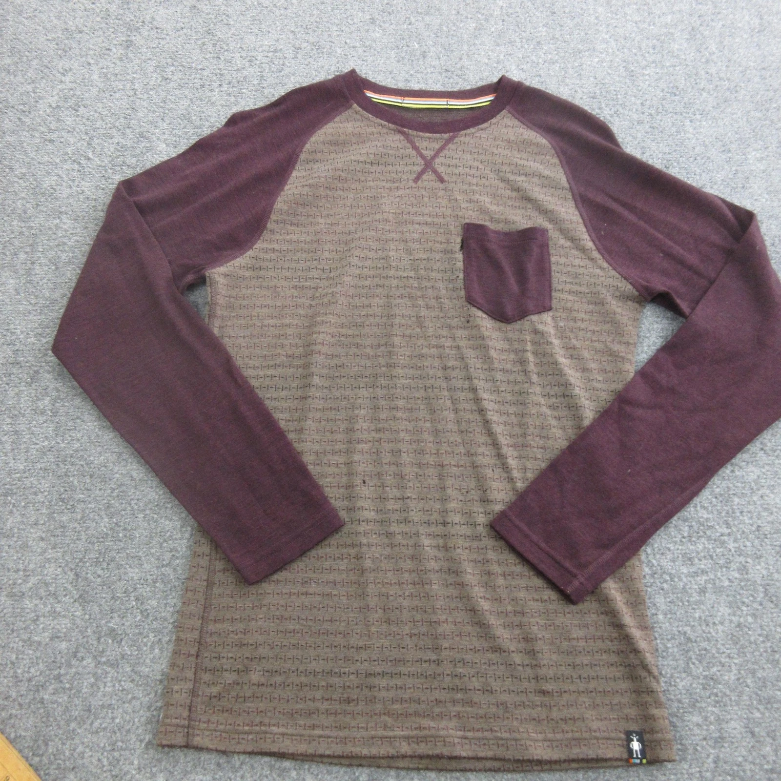 Smartwool Shirt Mens Small Brown Long Sleeve Merino 250 Wool Base Layer Top
Opens in a new window or