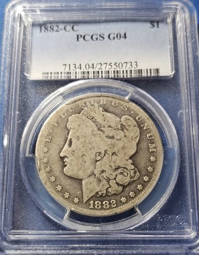 A 1882-CC PCGS G04 Morgan Silver Dollar Business Strike Carson City