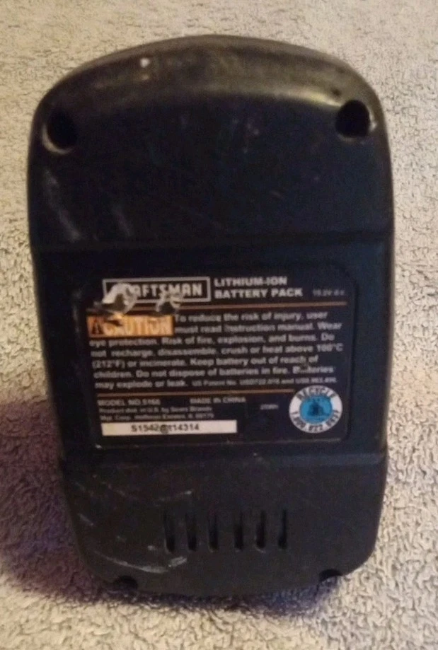 Destornillador de impacto Craftsman C3 5727.1 19.2V con batería de iones de litio OEM probado bueno Foto 4 de 4
