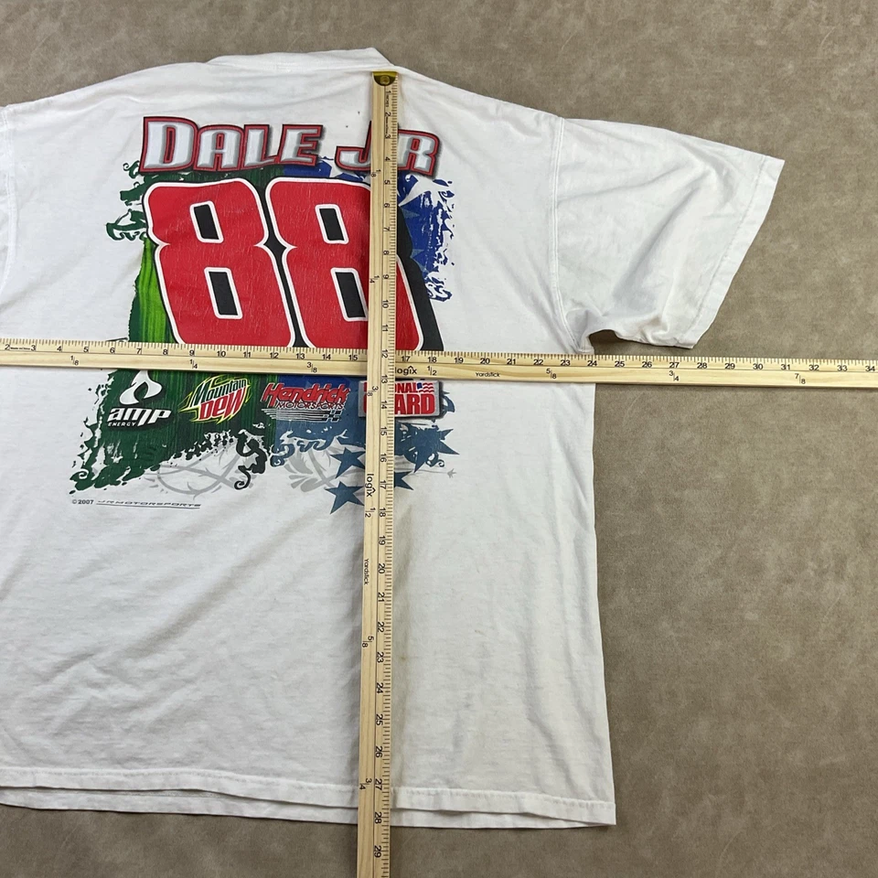 Camiseta De Colección Chase Dale Jr 88 Nascar Mountain Dew Guardia Nacional Y2K Hombres XL Foto 2 de 4