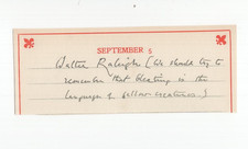 Walter Raleigh (1861-1922) Signed Clip Autographed British Writer