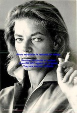 Lauren Bacall Smokng Photo by Roddy McDowall 1965 Postcard Publshd 1982 Unposted