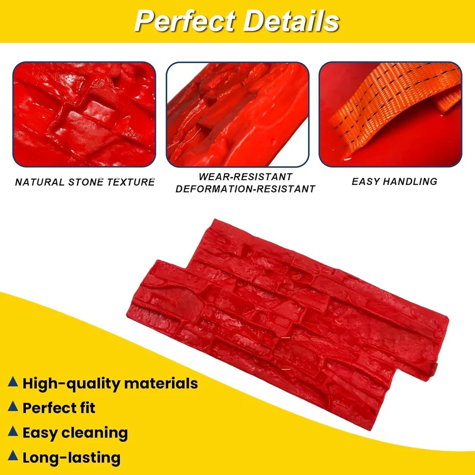 Concrete Stamp Slate Texture – Seamless Polyurethane Granite Mat, Decorative - Image 3 of 4