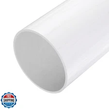 MECCANIXITY 5 Inch PVC Rigid Tube Round Pipe Tubing Hardware Tubing 129.2mm I
