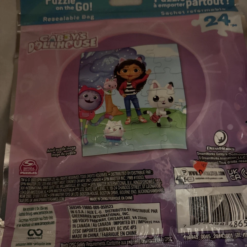 Dream Works Gabby’s Dollhouse, Shaped Jigsaw Puzzle, Netflix. 24 Pc - Image 2 of 2