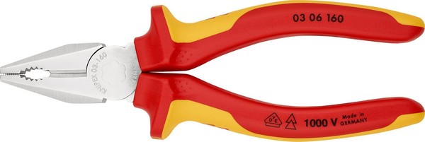 Knipex 03 06 160 Kombizange Isoliert Mit Mehrkomponenten-HüLlen, Vde-GeprüFt Ver-image