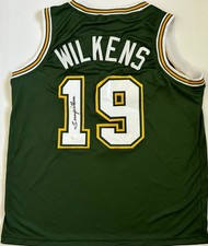 Lenny Wilkens Signed Seattle Sonics Jersey Auto JSA COA WP635103 Green