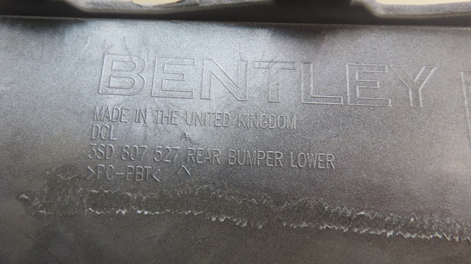 2020-2022 BENTLEY CONTINENTAL GT GTC REAR LOWER BUMPER COVER VALANCE OEM
