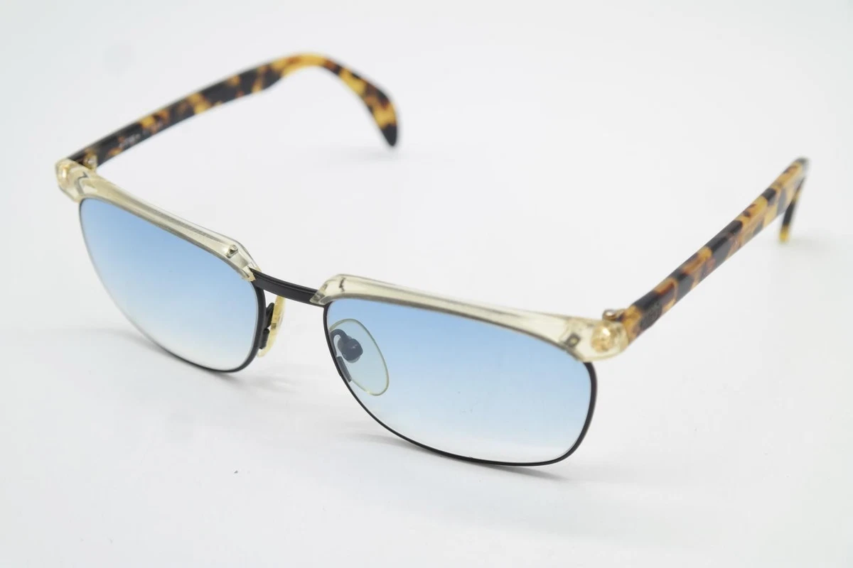 Vintage Sonnenbrille STING ATAIR 5007 Schwarz Transparent Braun Oval sunglasses
