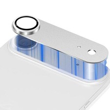 iPhone 17 Air - Back Camera Metal Tempered Glass Protector Silver