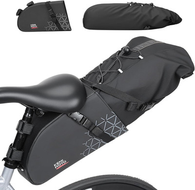 Wasserdichte Fahrrad Satteltasche 13L mit Innensack für Bikepacking und MTB