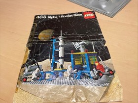 LEGO 483 Alpha-1 Rocket Base, Manual And parts Only.