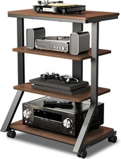 Rack E Supporti Hifi Audio Rack Armadio AV Mensola Movimento Stand 4 Ripiani in 