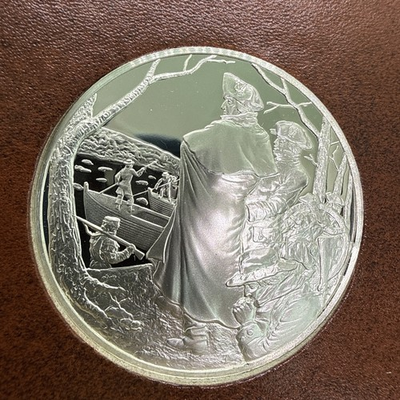 #ad #ad Franklin Mint 1500 grains 3.125 Troy Oz. .925 Sterling Silver 2.89oz Of .999 $299.89