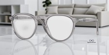 PERSOL PO3286V 309 Transparent Grey Transparent 51 mm Men's Eyeglasses