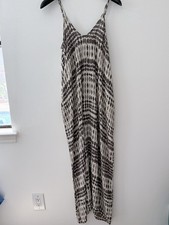 The Impeccable Pig Maxi Dress Small Geometric Print Boho Spaghetti Strap