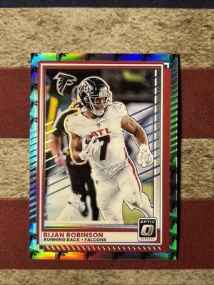 🪶2025 Panini Donruss Optic - Bijan Robinson #118 Team Logo /32