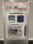 2018 Panini National Treasures Rookie Dual Materials Josh Allen PSA 9
