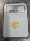2001 $5 1/10 oz Gold American Eagle NGC MS70 Uncirculated Coin