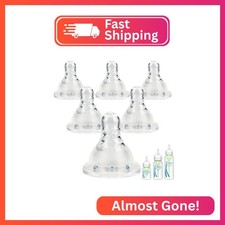Silicone Nipple for Dr. Brown's Narrow Baby Bottle Glass Bottles,Level 1 Nippl
