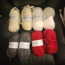 Filatura Lanarota Powder Puff Acrylic Mohair Yarn - 5 Skeins. So Soft and Fluffy