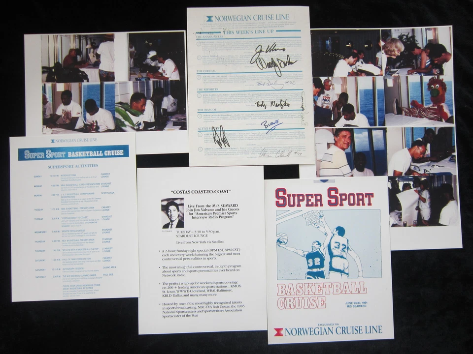 JIM VALVANO Autograph 1991 NC STATE Wolfpack SIGNED 30 Autos BASKETBALL Cruise - Image 3 of 4