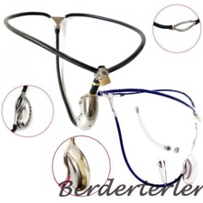Stainless Steel Invisible Men Chastity Belt Metal Cage Pant Lock Chastity Device