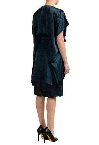 MAISON MARGIELA 1 Xmas Green Beaded Embellished Satin Sheath Dress NWT S - Picture 5 of 6