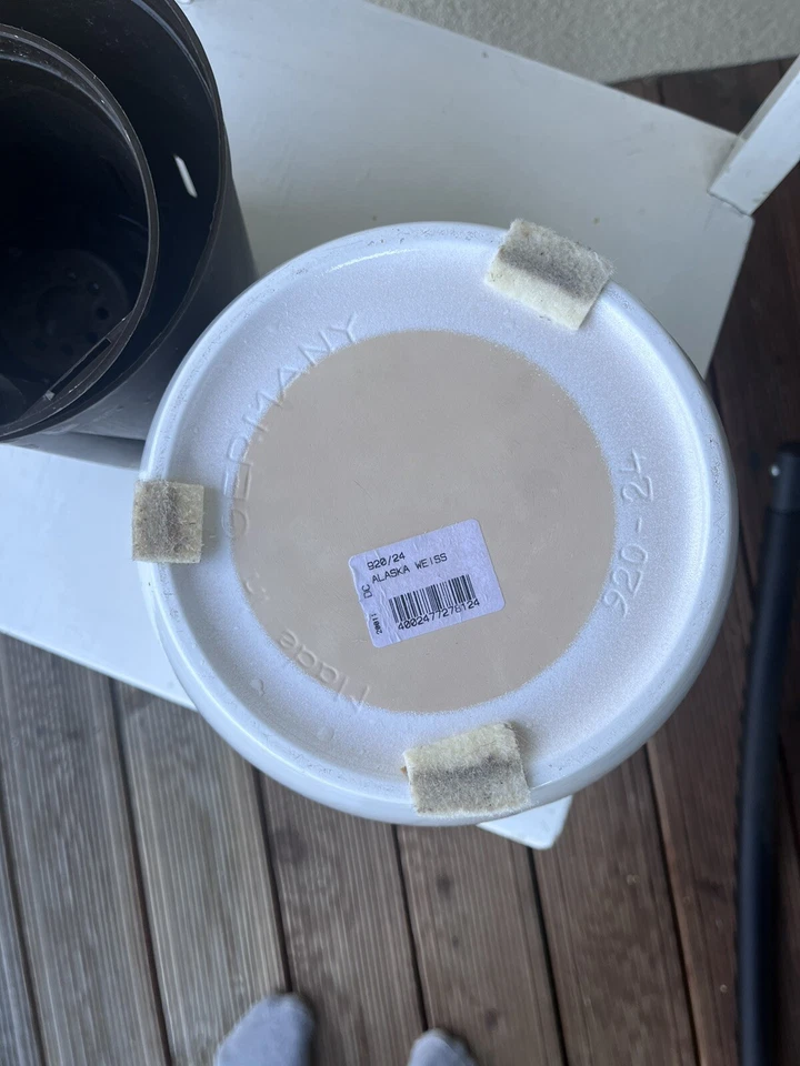 Scheurich Übertopf "Alaska" mit Selbstbewässerung - weiß, Ø 25 cm - Bild 3 von 4