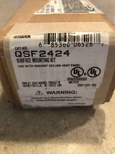Qmark Qsf2424 Mounting Frame Surface Mount Kit For Radiant Heat Panel White 24”