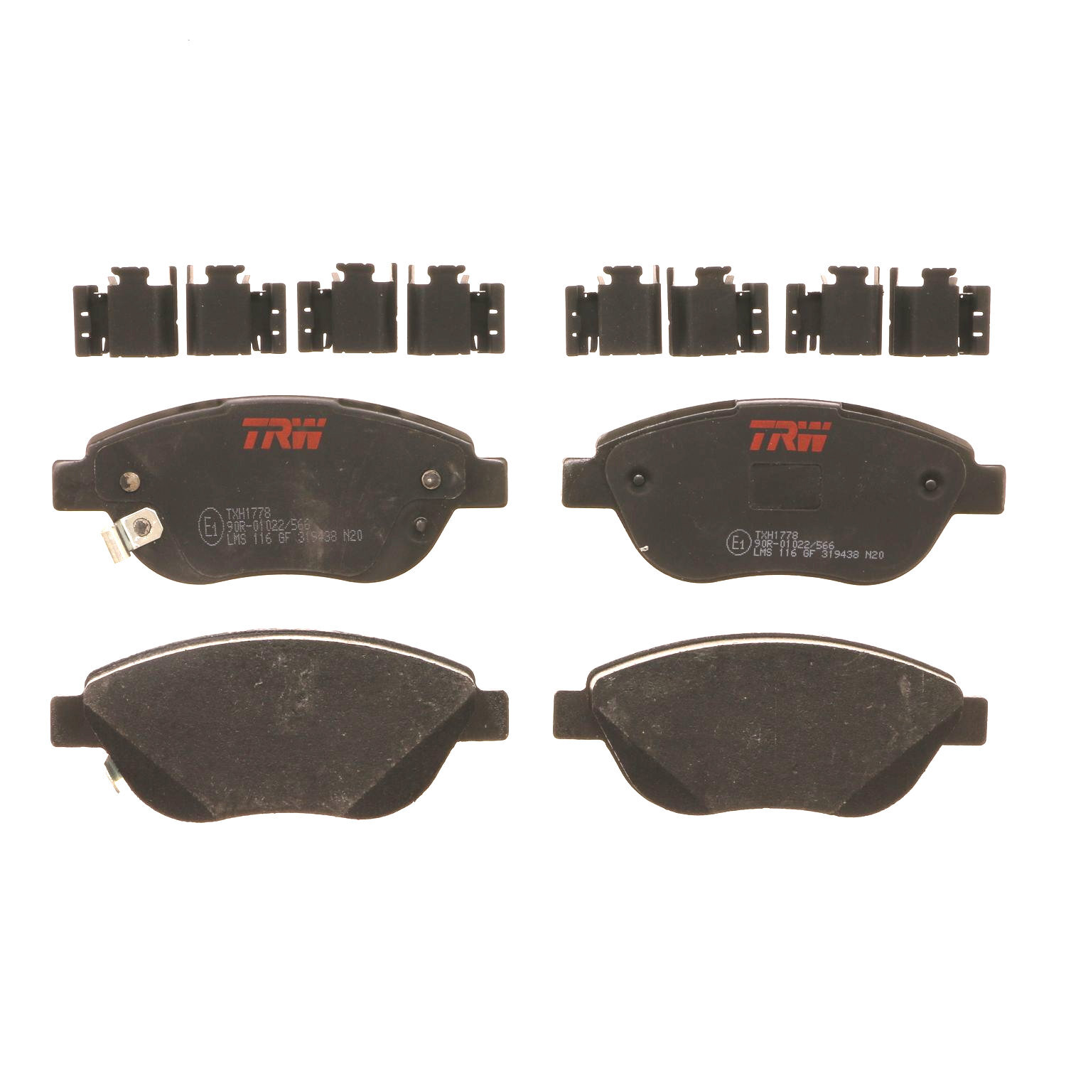 Front Disc Brake Pad Set for Fiat 500 2014 - 2017 TRW Ultra TXH1778