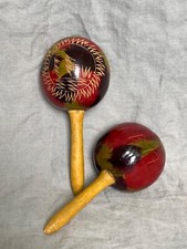 Maracas Hand Painted Souvenir 1-Pair