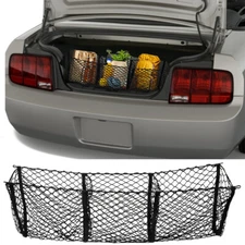 Pickup 3 Pocket Trunk Heavy-Duty Storage Organizer Net For Ford Mustang GT500