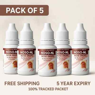 New Life Noso-NL Nose Drops 10ml x 5 | Sinus Relief | 5 Yr Exp | Free Shipping