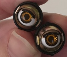 Doll Sleep Moving Eyes 6mm Brown Vinyl Doll Eyes Replace Repair Fix Doll Making