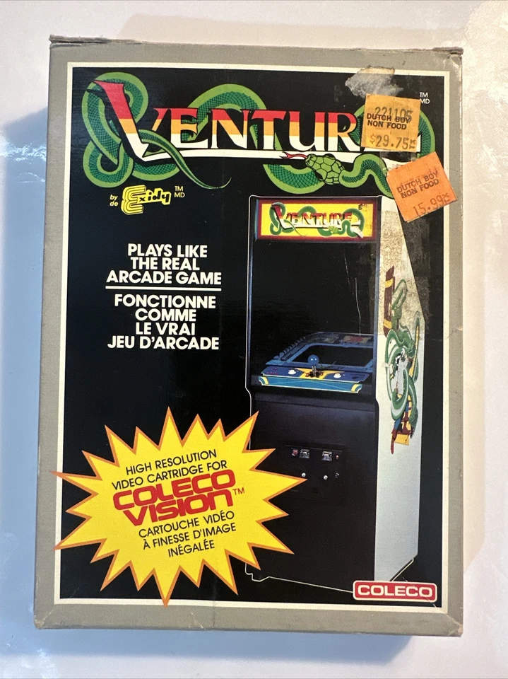 Venture (Colecovision, 1982) Complete In Box W Manual Tested Working COLECO - Image 2 of 4