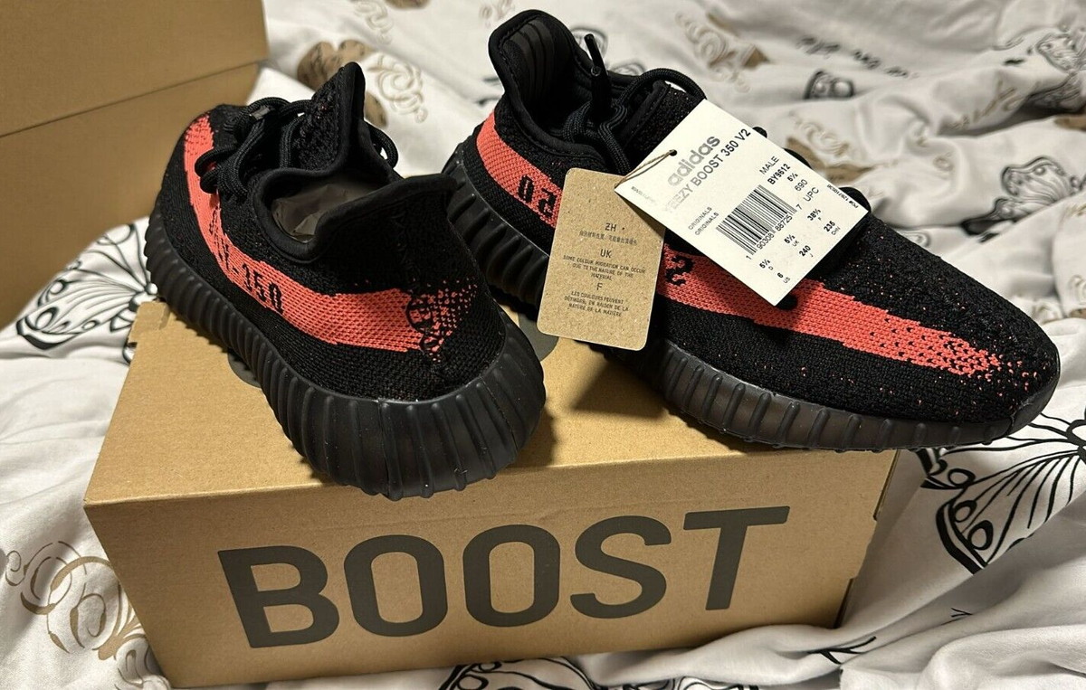 靴  Yeezy Boost 350 V2 Core Black/Red Adidas Yeezy Boost 350 V2 Core Black Red BY9612 Kanye West Ye