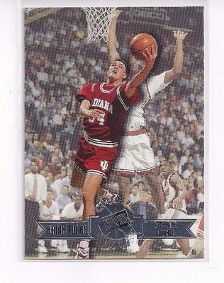 1996 PRESS PASS BASKETBALL PARALLEL SILVER SWISSSH INSERT BRIAN EVANS #22