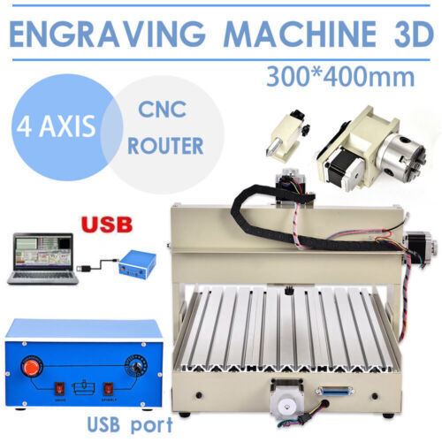 4040 CNC Router Machine 300W 3 Axis GRBL Control Wood Engraving Milling  Machine 840349947860