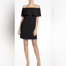 Charles Henry Black Off Shoulder Dress Size Small Petite New