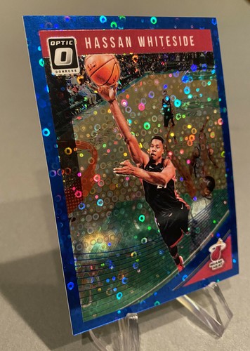 2018-19 Donruss Optic HASSAN WHITESIDE #45 Fast Break Blue /50 Heat Blazers π - Picture 2 of 12