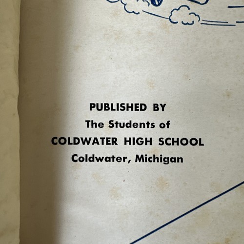 Coldwater High School Yearbook 1943 "Victory Cardinal" Michigan Plus Will Insert - Picture 3 of 17