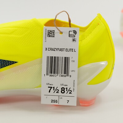Adidas X Crazyfast Elite Laceless FG IG0612 Soccer Cleats sz  display picture 3