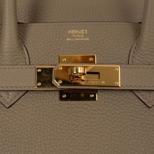 71355 auth HERMES Beige Marfa Togo leather BIRKIN 30 Bag Ghw - Picture 5 of 12