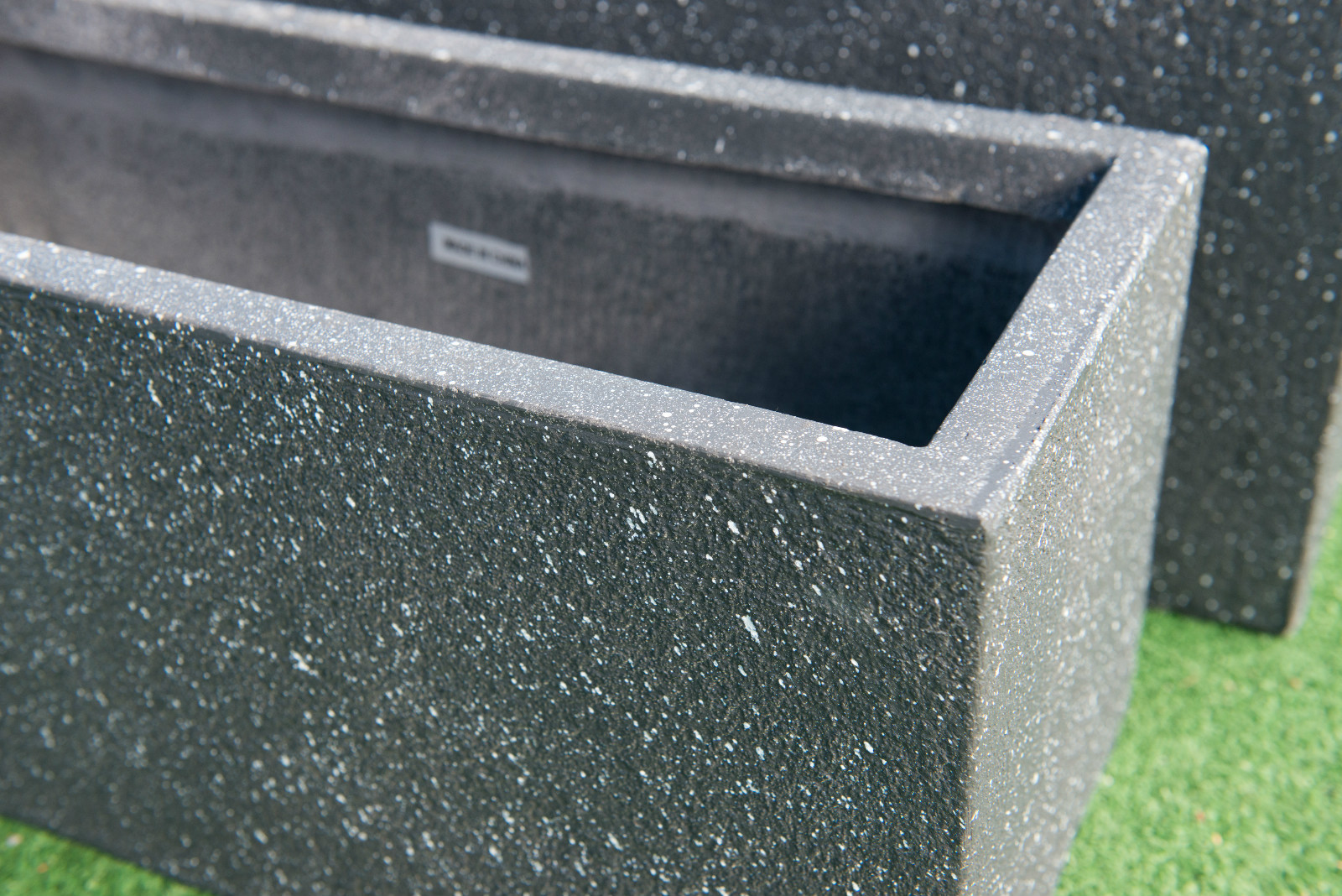 Outdoor Garden Patio Planter Pot Rectangle Large Trough Mason Lead Grey