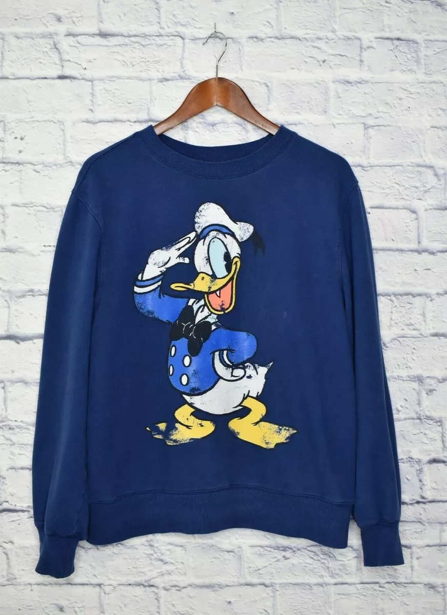 Disney Store Donald Duck Sailor Long Sleeve Sweatshirt Pullover