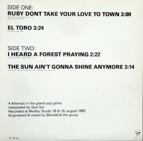 Sort Sol / Ruby Don't Take Your Love To Town / Vinyl / Alternative/Indie - Imagen 2 de 3