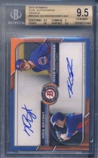 2015 Bowman Dual Autographs Orange Kris Bryant/Kyle Schwarber BGS 9.5 Auto 10