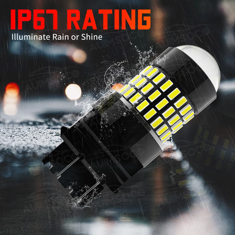 Lâmpadas de LED traseiras reversas brancas para GMC Savana 3500 2003-2021 3157 - Imagem 3 de 4