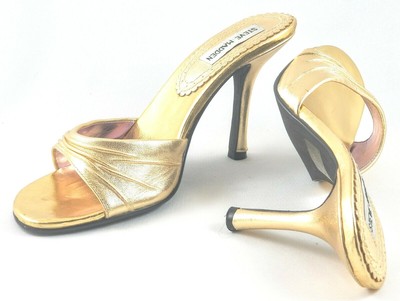 steve madden gold mules